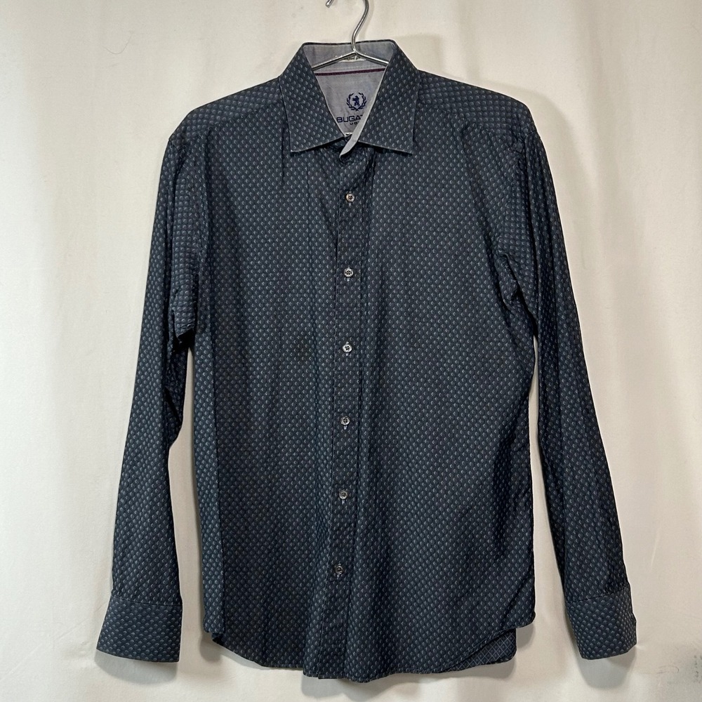 BUGATCHI Uomo‎ Doma Geometric Print Long Sleeve Shirt - Men's